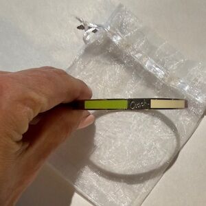 Coach Green and White Bracelet